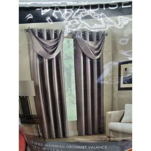 Paradise 2 Lined Waterfall Grommet Valance